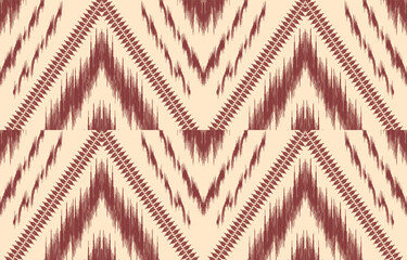 Ethnic abstract ikat art. Aztec ornament print. geometric ethnic pattern seamless  color oriental.  Design for background ,curtain, carpet, wallpaper, clothing, wrapping, Batik, vector illustration.