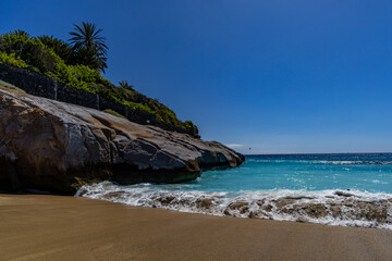 Fototapeta na wymiar View of the Costa Adeje Duque Fanabe beach