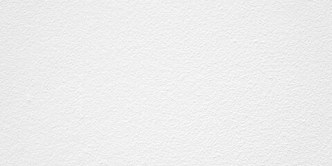 Wide image. White cement or concrete wall texture background. 