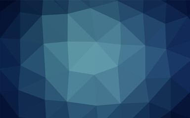 Obraz premium Dark BLUE vector polygonal pattern. Glitter abstract illustration with an elegant design. Brand new design for your business.
