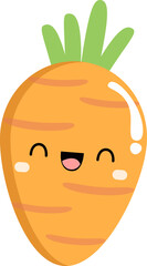 Set of cute vegetables