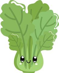 Set of cute vegetables