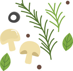 Set of cute vegetables