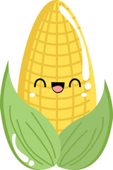 Set of cute vegetables