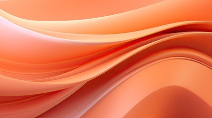 Fototapeta premium Orange waves in a gradation form the background