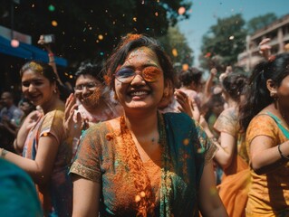 Vibrant Street Festival Colors of Community