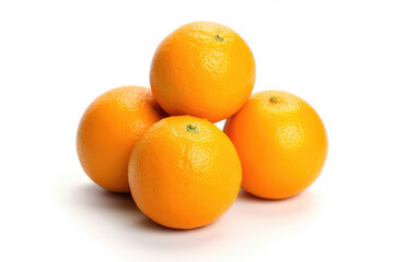 close up of a Orange Isolated on white background.