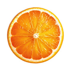 close up of a Orange Isolated on white background.