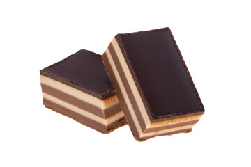 almond and hazelnut dessert isolated