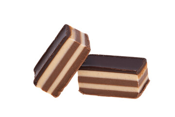 almond and hazelnut dessert isolated