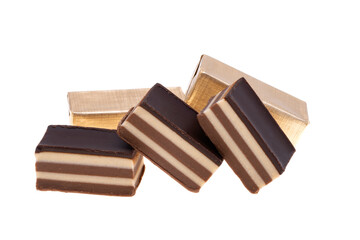 almond and hazelnut dessert isolated