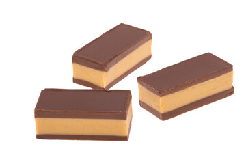 almond and hazelnut dessert isolated