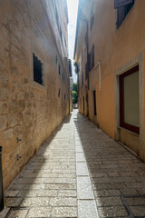Fototapeta na wymiar Narrow streets in Pula Croatia