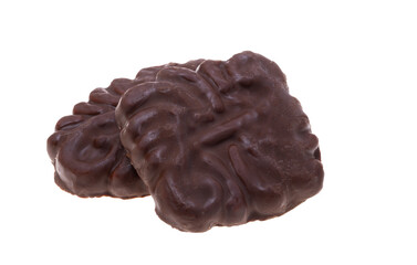 Croatian chocolate cookies isolated
