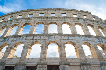 Naklejka premium Historic Amphitheater in Pula Croatia