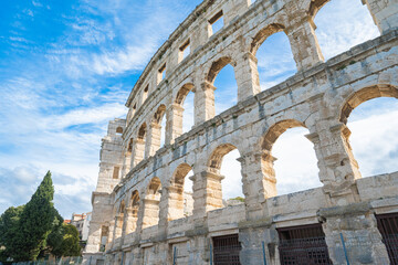 Naklejka premium Historic Amphitheater in Pula Croatia
