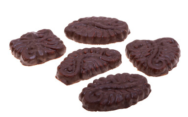 Croatian chocolate cookies isolated