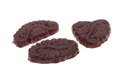 Croatian chocolate cookies isolated
