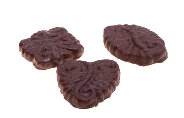 Croatian chocolate cookies isolated