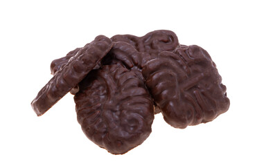 Croatian chocolate cookies isolated