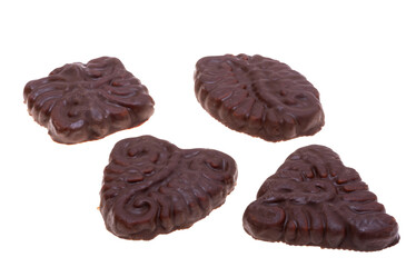 Croatian chocolate cookies isolated
