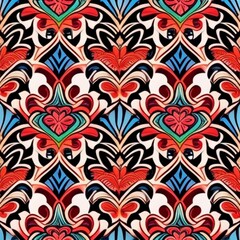 seamless pattern with hearts