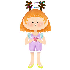 요정, fairy, Christmas, girl, paty, els