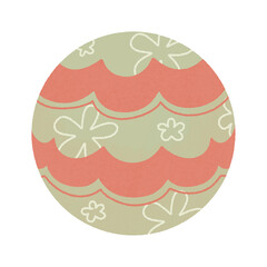 Christmas illustration cute ornament flower groovy retro  For Christmas cards, banners, tags and labels.
