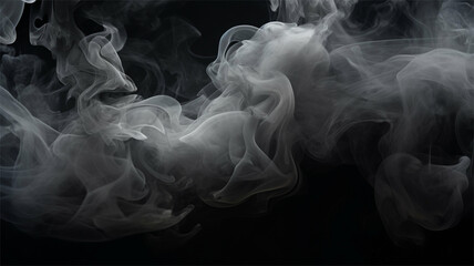 Obraz premium smoke on black background