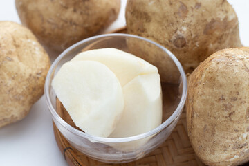 Mexican turnip or jicama or yam bean