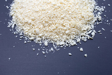 Bread Crumbs on dark background.
