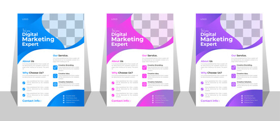 Multipurpose Flyer Layout with Red Accent, business brochure, flyer ,report Layout design template, modern blue and red design template for poster flyer brochure cover