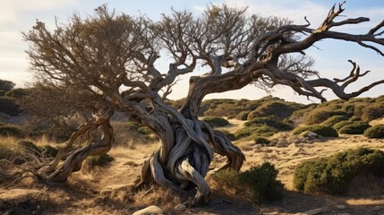 tree in the desert. Generative AI