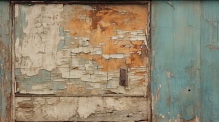 old wooden door. Generative AI