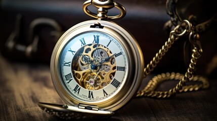 old pocket watch. Generative AI