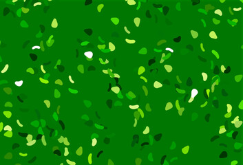Light Green vector background with abstract forms.