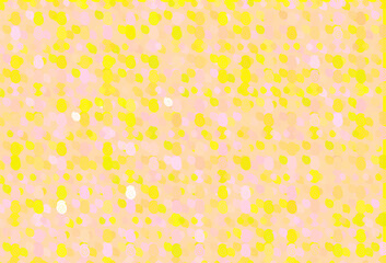 Light Red, Yellow vector template with liquid shapes.