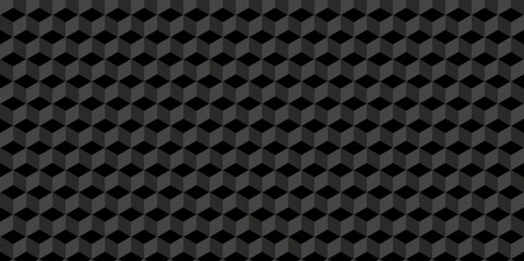 Abstract black and gray style minimal blank cubic. Geometric pattern illustration mosaic, square and triangle wallpaper.	