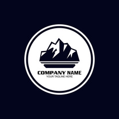 Mountain logo, adventure logo, travel logo.