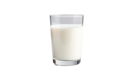 Obraz na płótnie Canvas Glass of milk isolated on a transparent background.