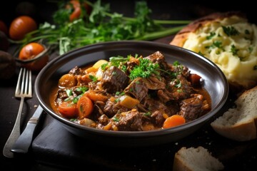 Fototapeta premium delicious rich beef stew comfort food