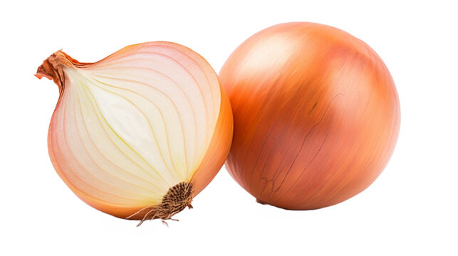 Onions isolated on a transparent background.