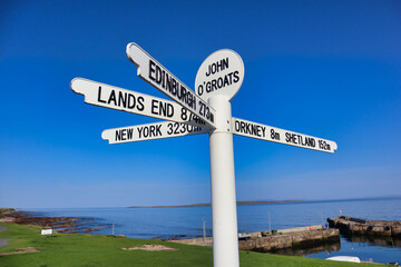 John O'Groats Signpost Scotland NC500 