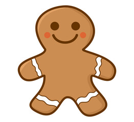 vector, holiday, christmas, illustration, winter, gingerman, celebration, decoration, gingerbread, gift, background, cookie, xmas, cartoon, happy, sweet, white, food, ginger, candy, tree, pattern, new