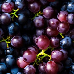 Fototapeta premium Grapes as seamless tiles