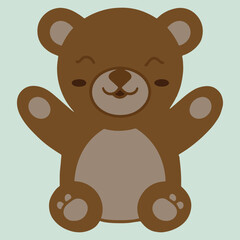 Cute Bear Vector Design