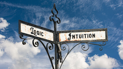 Street Sign Intuition versus Logic