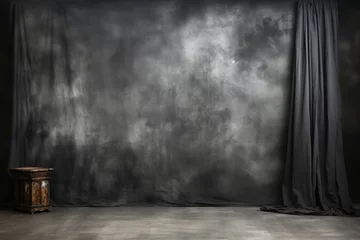 Foto op Canvas Toile de fond studio texture calico gris clair teinté uni © ✿🌸 Mykmicky 🌸✿