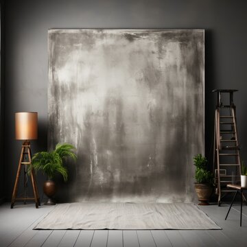Toile de fond studio texture calico gris clair teinté uni