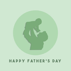 vector international father's day on pink background